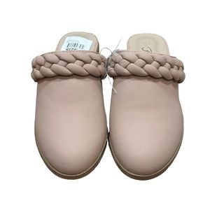 Forever Light Blush Leather Heeled Slip On Shoes